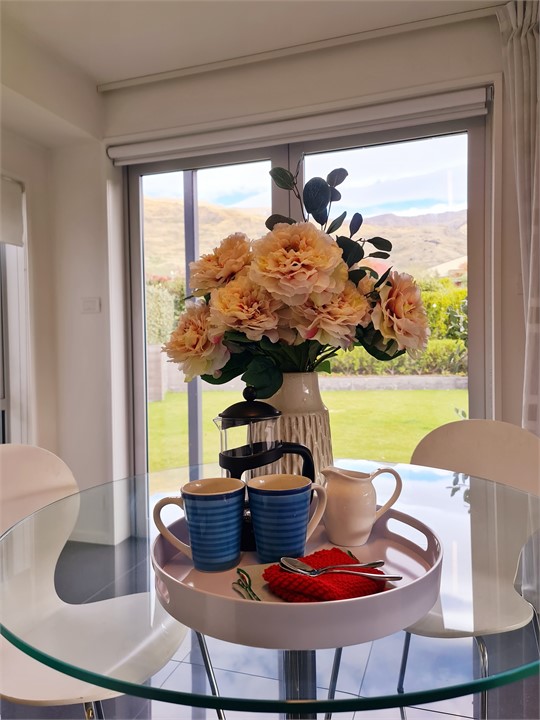 Dine with stunning views to Mt Roy