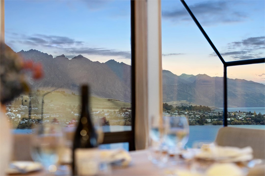 Sunset views towards the famous Remarkables