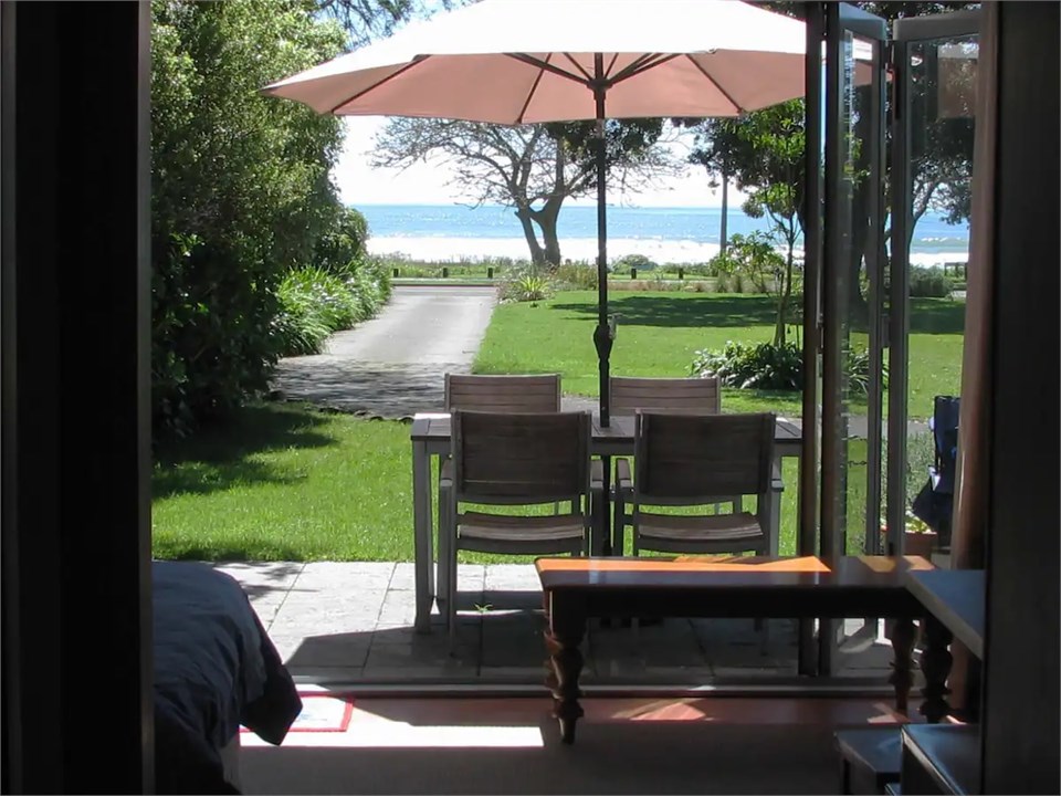 Looking out from the lounge