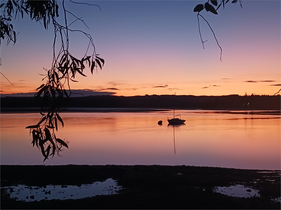 Grossi point at sunset
