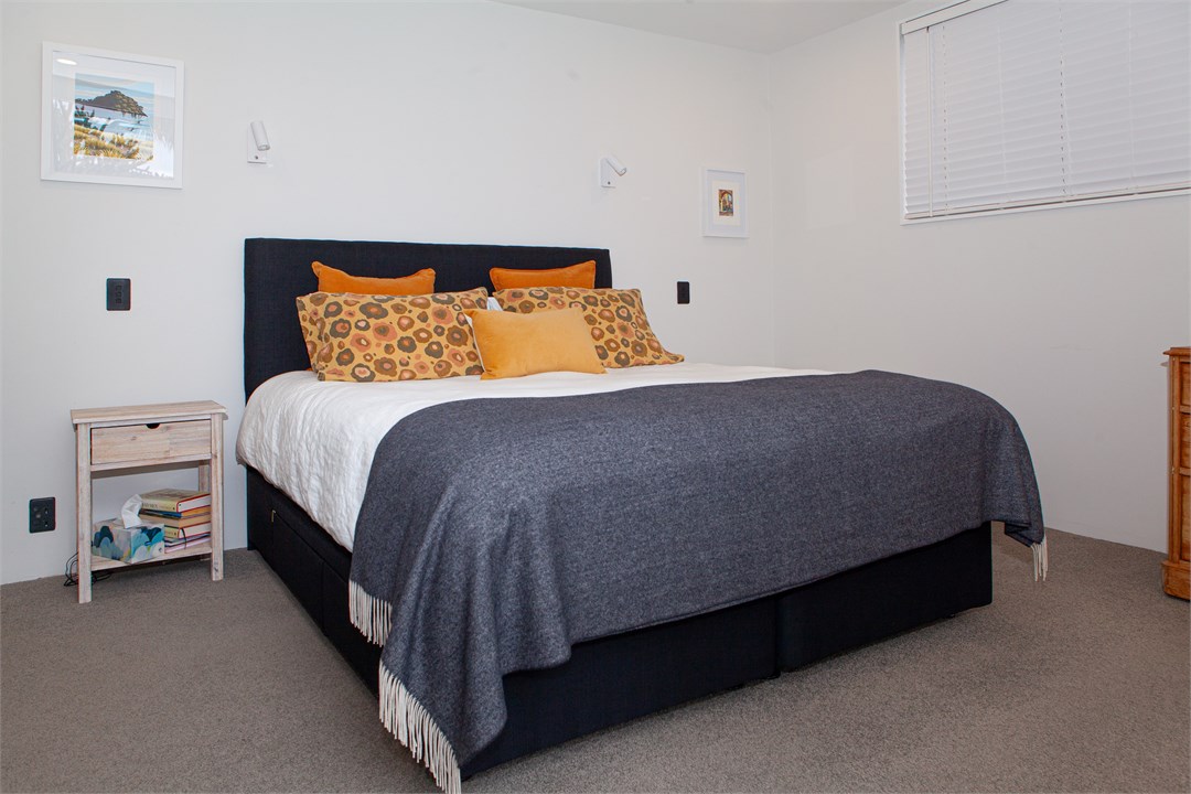 Master bedroom with king size bed