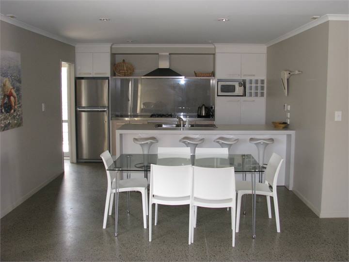 Kitchen and dining area