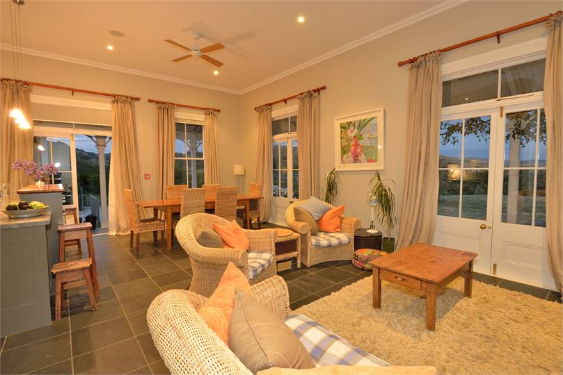 Spacious and light kitchen and living areas