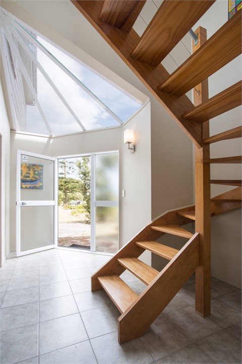 Stairs to upstairs living area