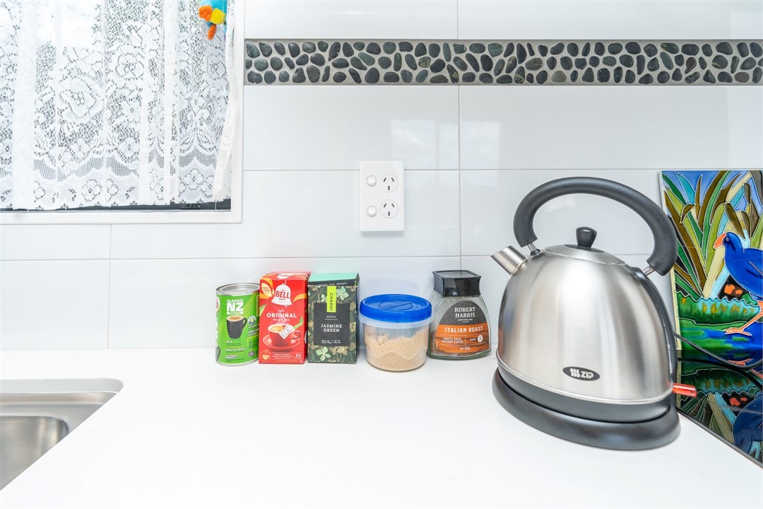 Kitchen area is fully equipped