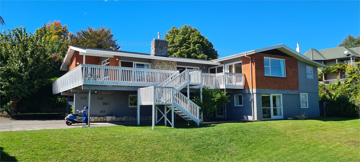 House from front lawn