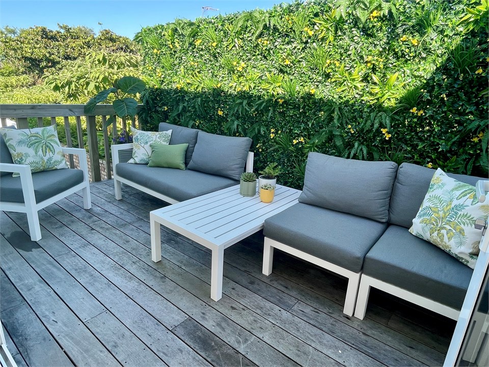 Back deck with Weber BBQ