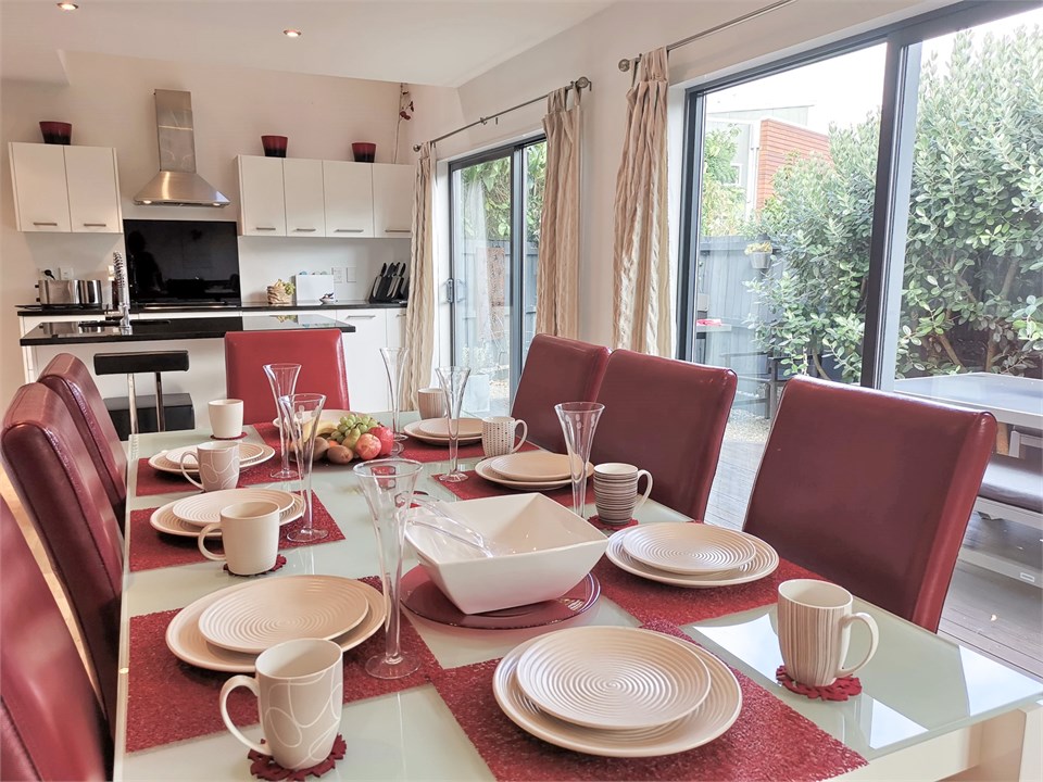 Dine in one of many local resturants or at home