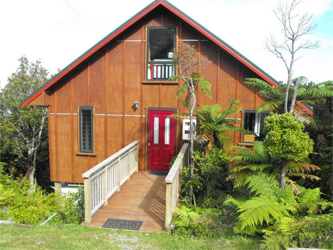 Entry via bridge, loft directly above door