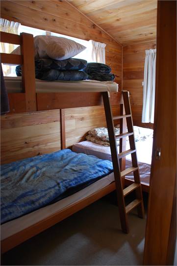 Bedroom 2 with Queen bed and Bunks