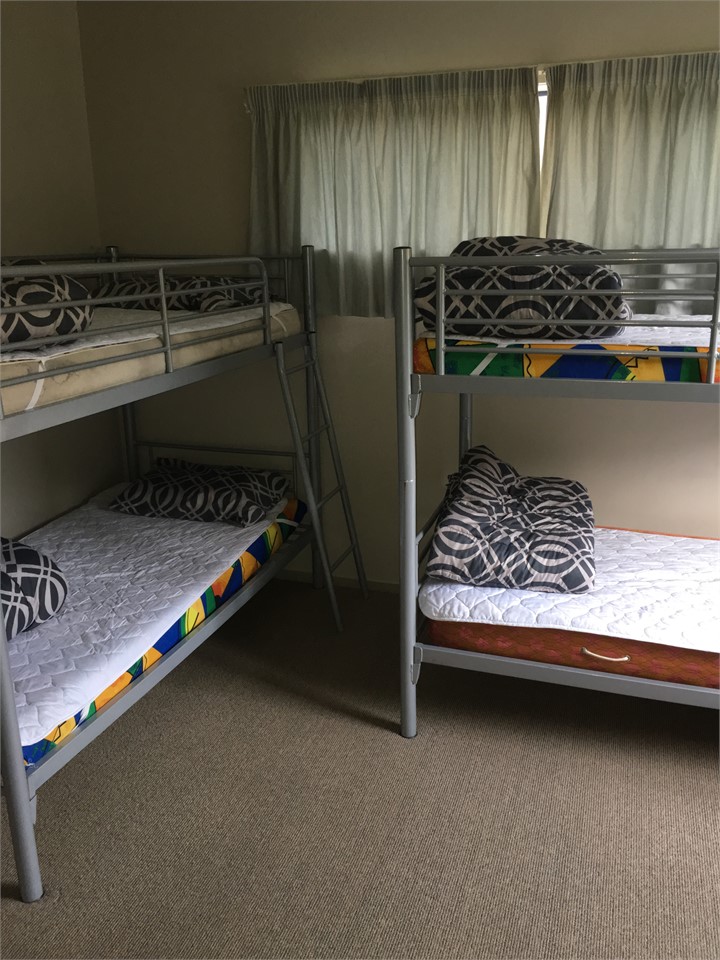 down stairs bunk room