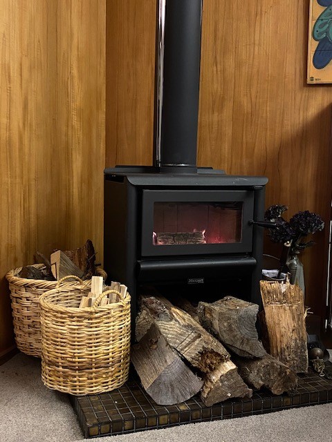 Nothing like a fire to warm you on a cold night/ f