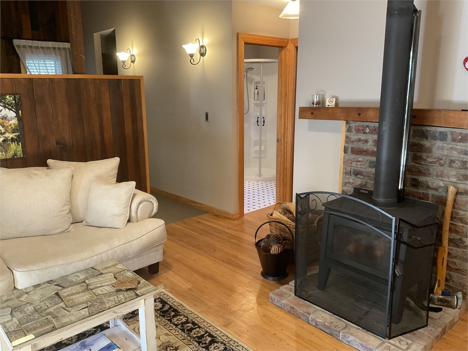 Lounge looking towards bathroom and bedroom