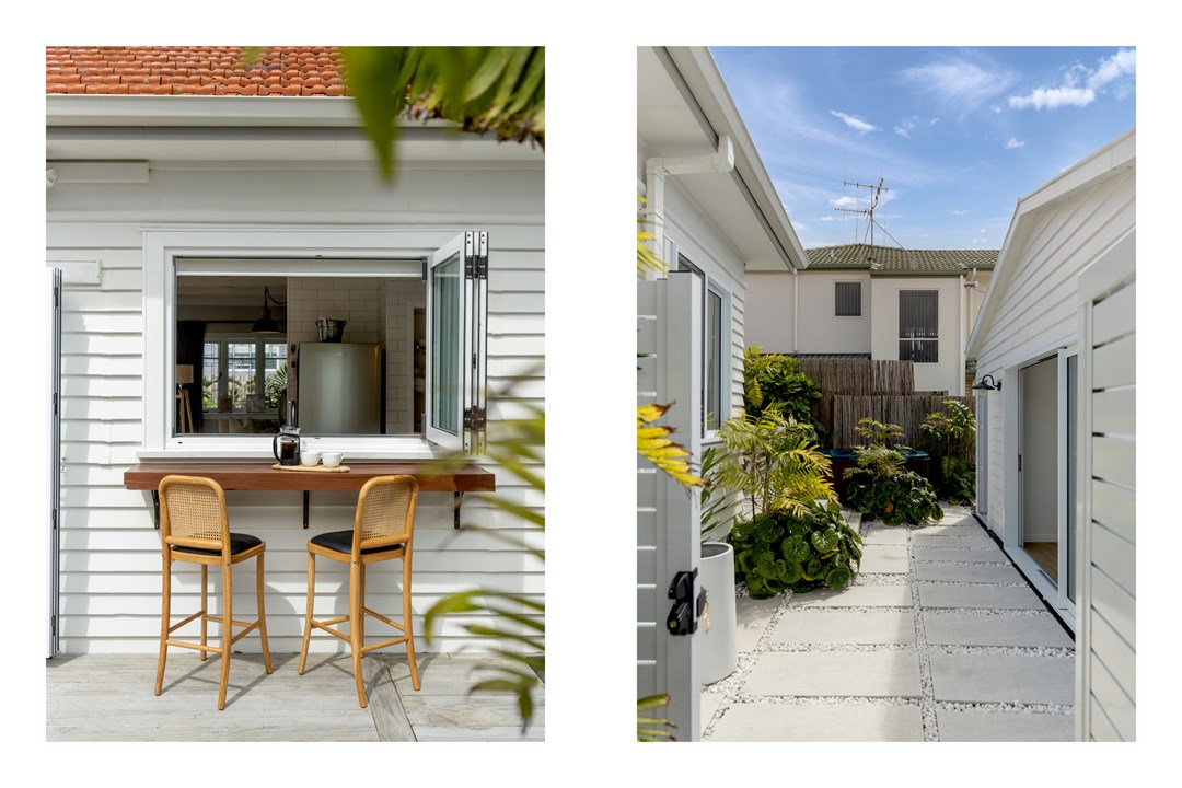 Exterior and outdoor seating