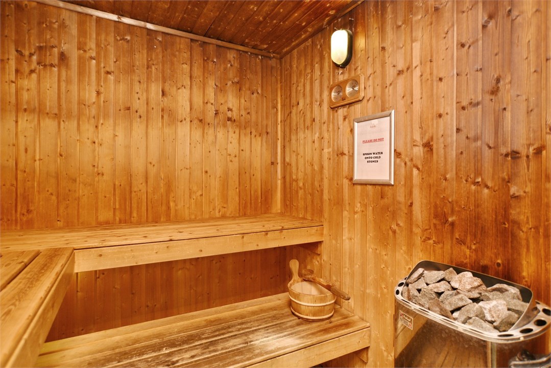 Sauna facilities in the building