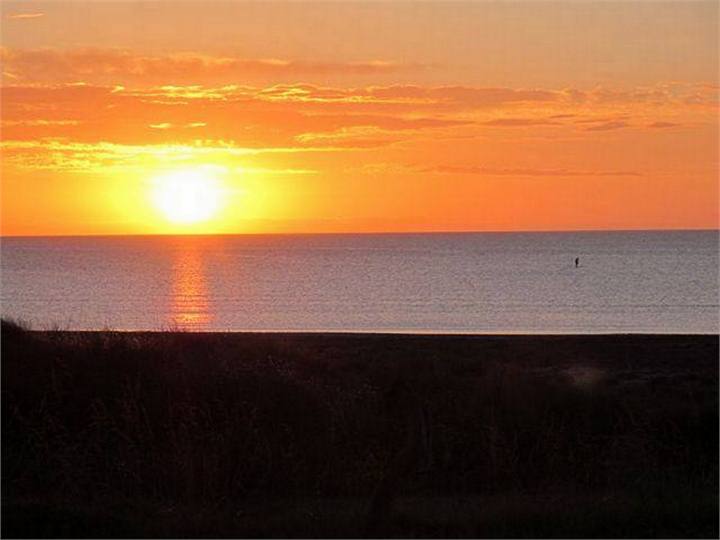 This is what sunset looks like from the deck...