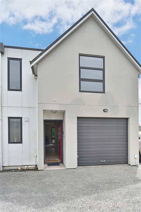 The apartment has a cute, townhouse feel