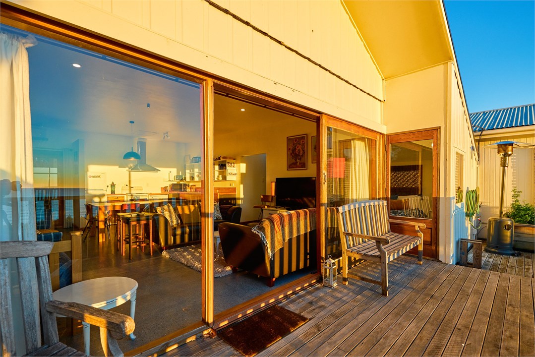 From deck looking back into lounge