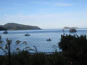 View From House in evening over wharf