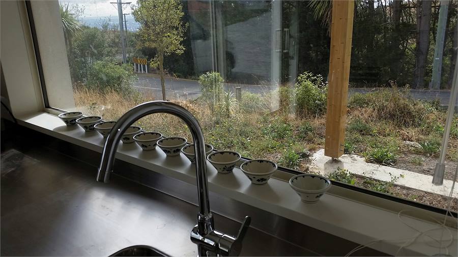 Kitchenette and view