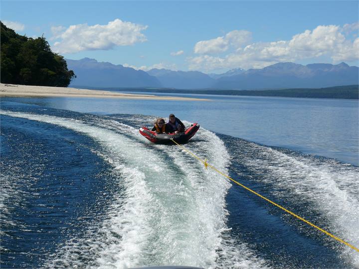 Ski Biscuiting on Lake Te Anau