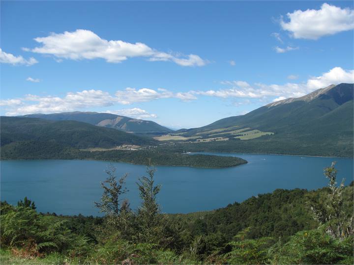 Looking to St Arnaud from Mt Robert carpark