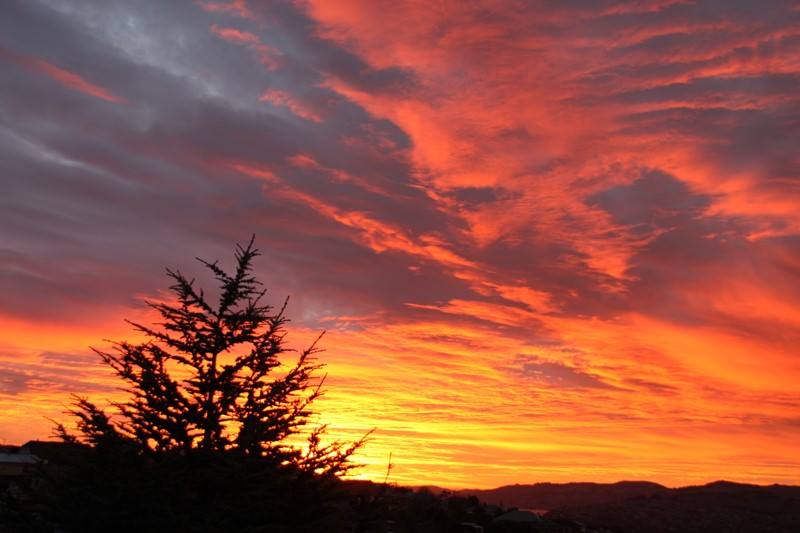 Sunrise during Winter, b/w 7.20-8.20am