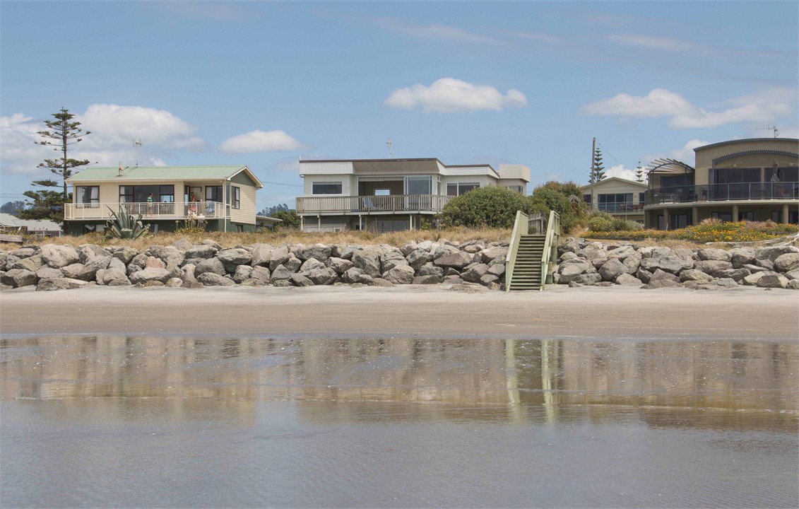 View from the waterline looking back at the house