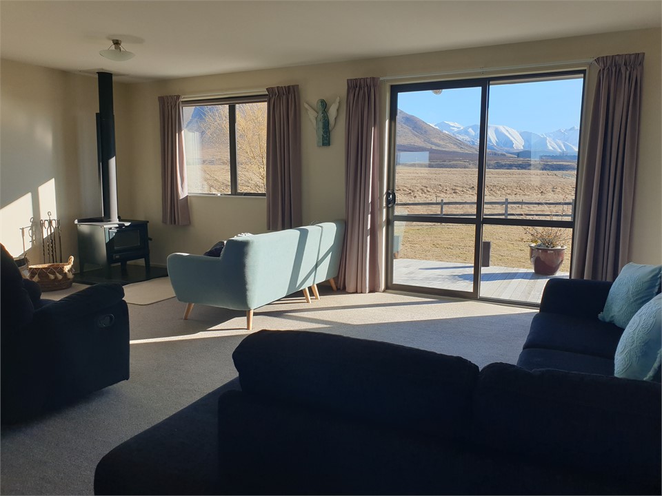 Dual open plan lounge areas, with an awesome view