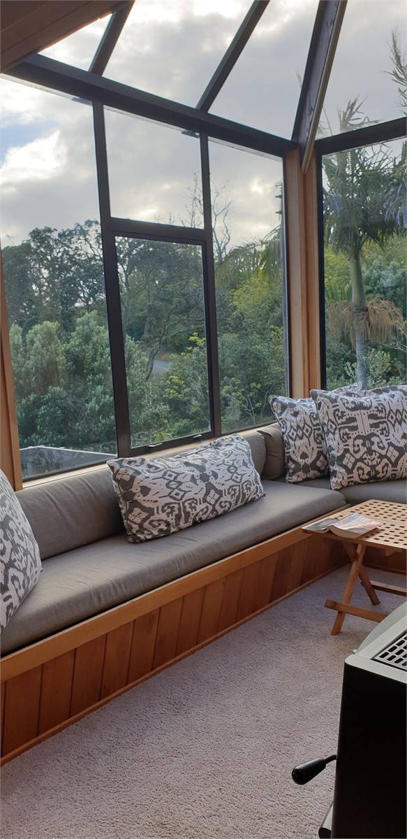 Conservatory overlooking gardens