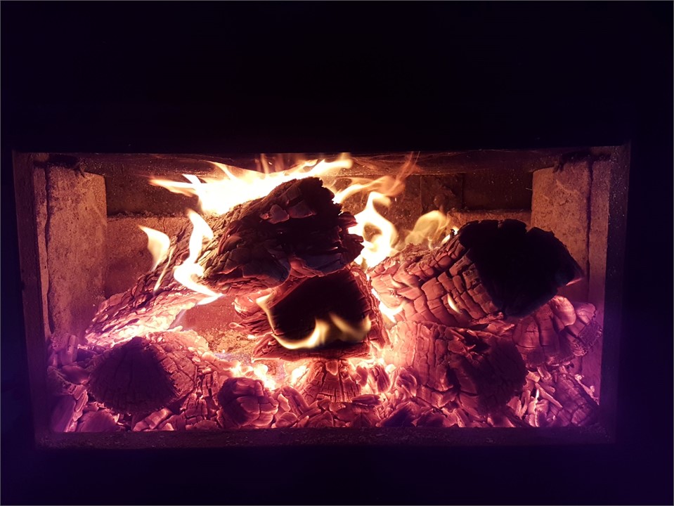 Toast marshmallows by the fire