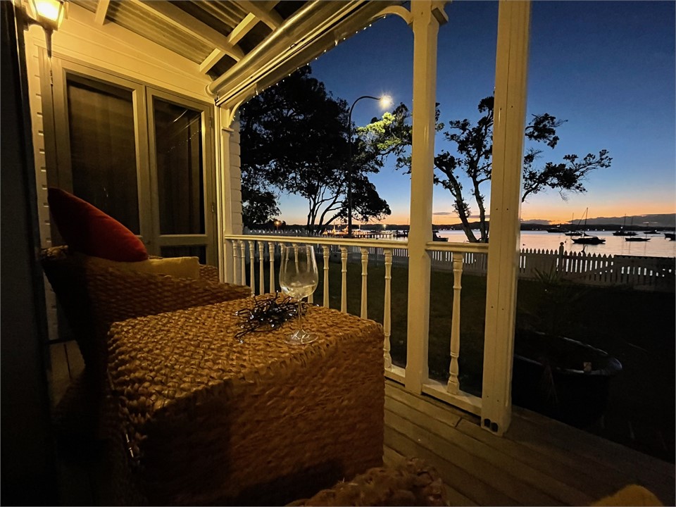 Sun down on the deck