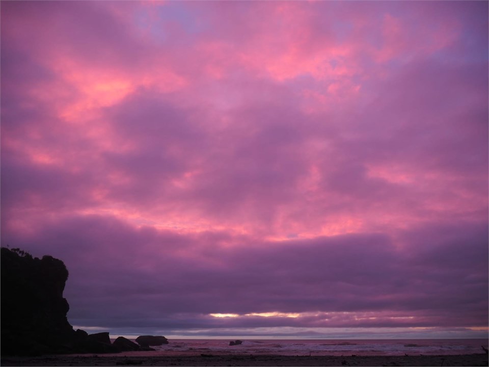 Beach across the road.