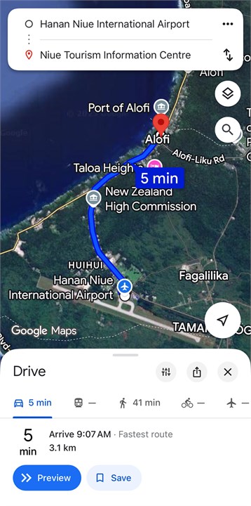 Distance from Airport