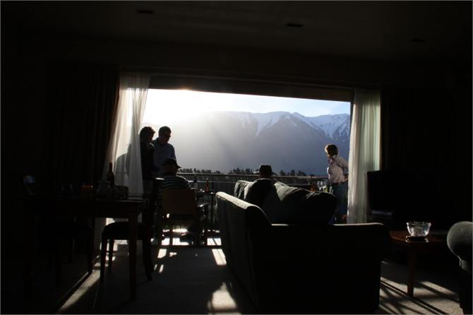 Entertaining on the deck.