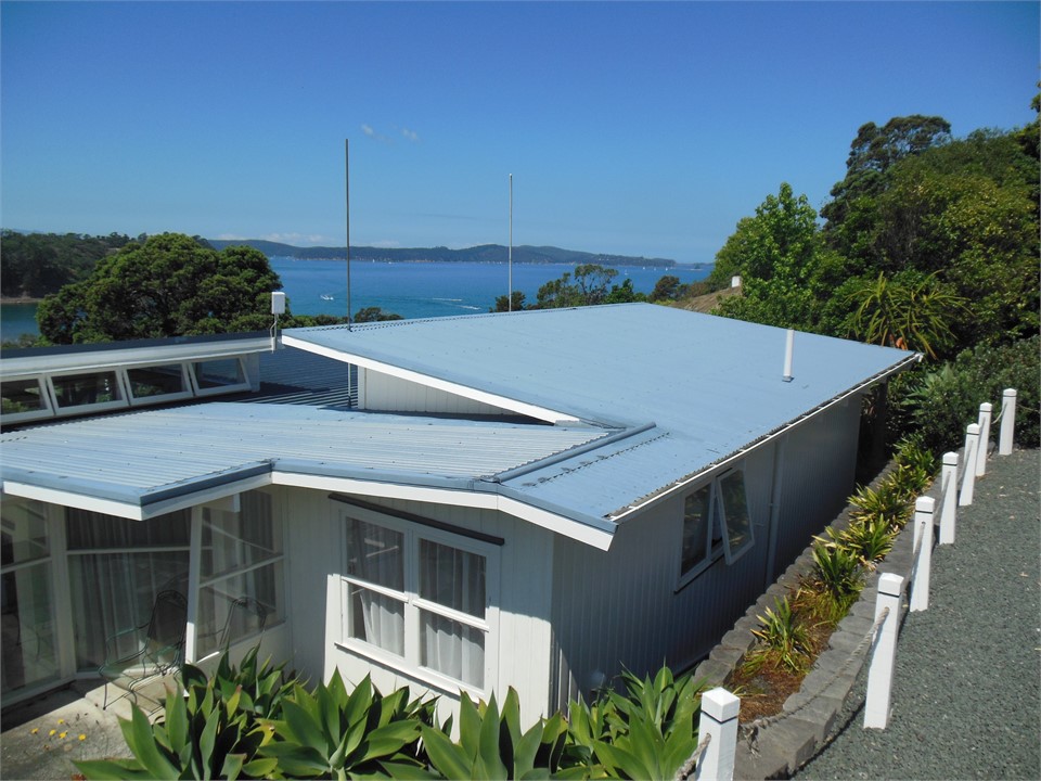 View from back parking area