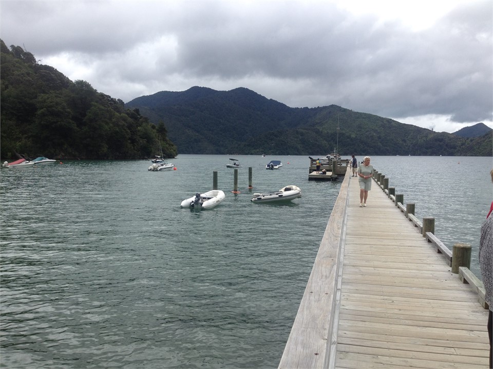 Down at the Ngakuta wharf and mooring