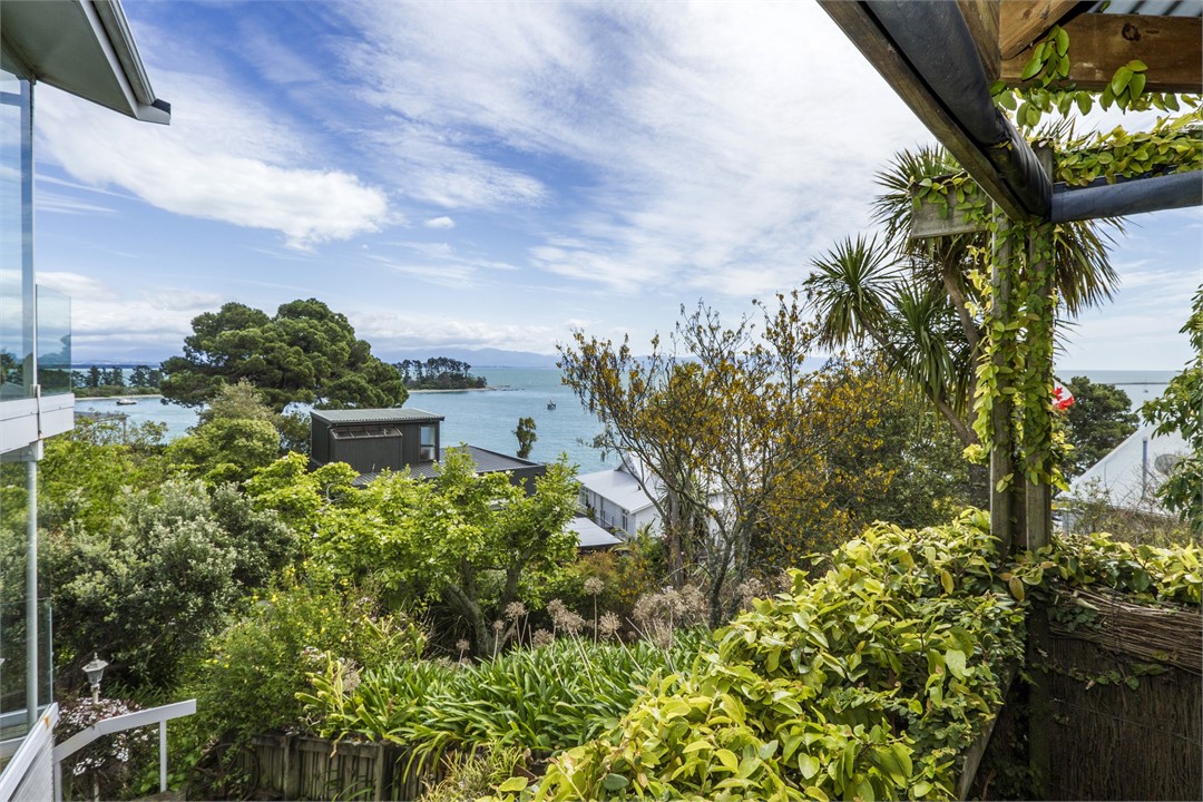 Views from steps to the front door