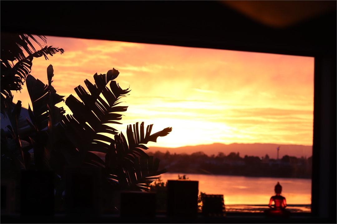 Sunsets from kitchen window