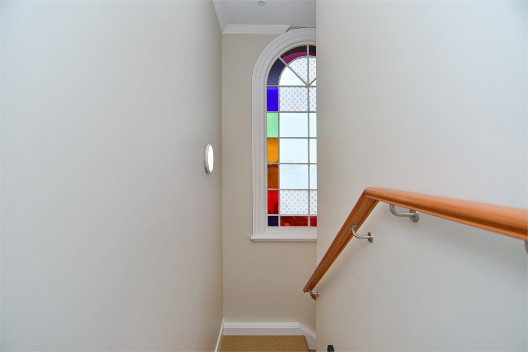 View of the stairs to the property