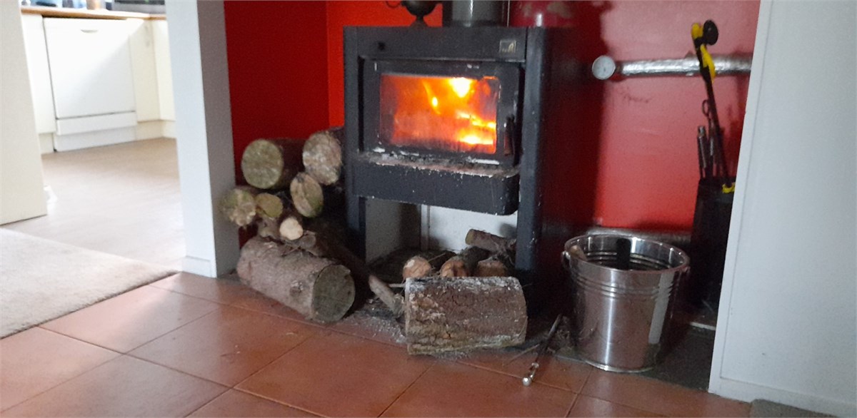 Firewood additiomal, as have heat pump aircon. Ple
