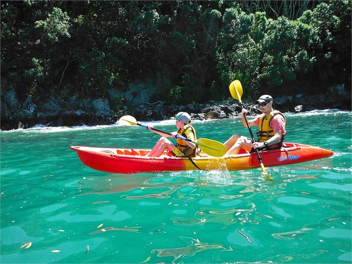 Kayaking at Whale Island