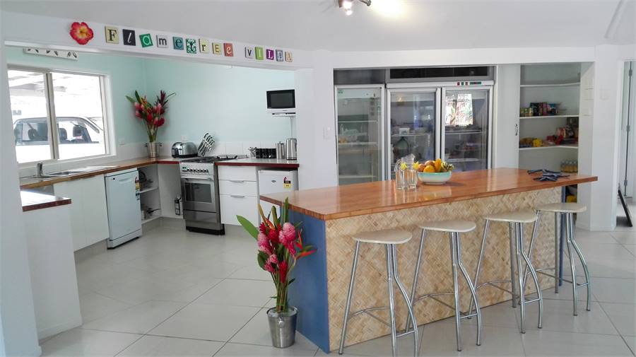 Large kitchen with all the appliances and storage 