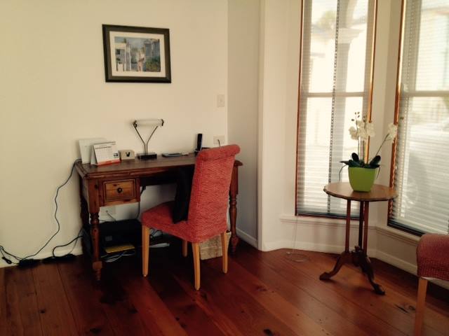 Office at cottage entrance