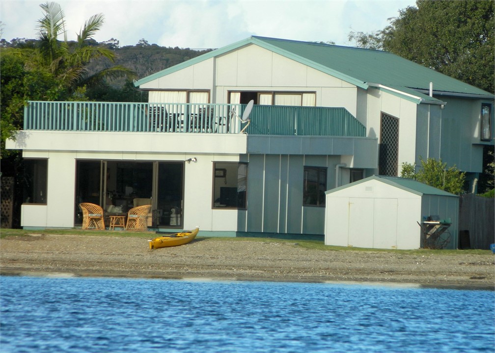 Bach viewed from Pataua Estuary