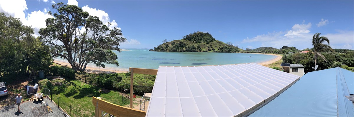 View from roof - cabin to the right