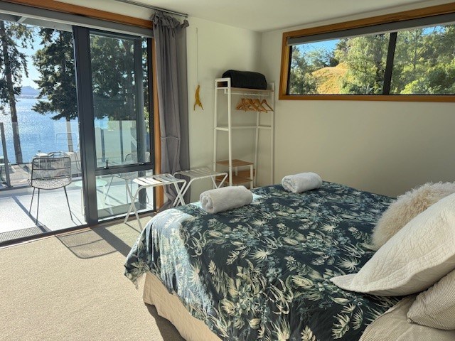 Stunning lake view from master bedroom, super king