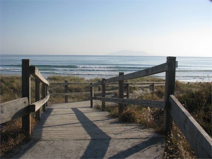 Walkway through dunes