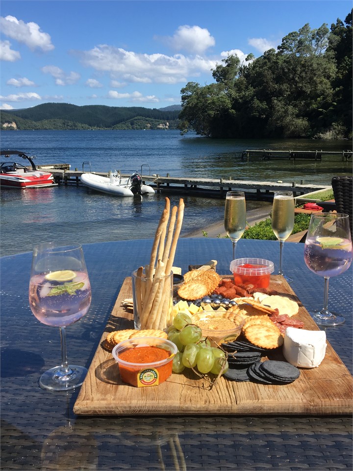 Main outdoor eating area off front deck