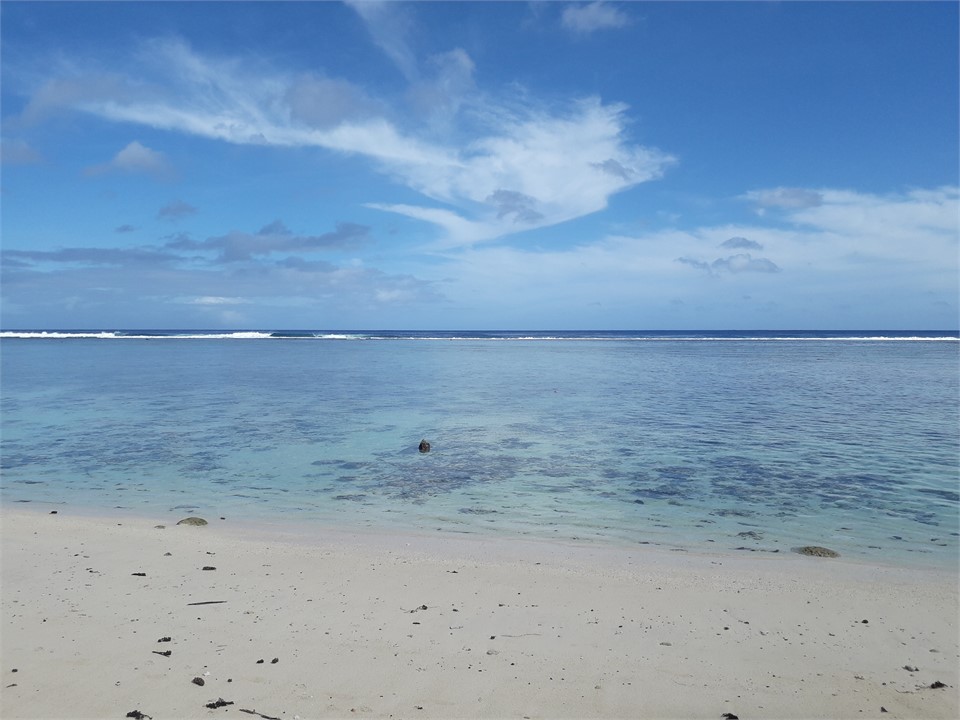 Beach right in front of beach house